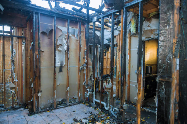 Professional Fire Damage Repair technician working in Harrisburg, AR